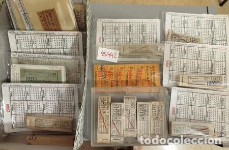 Coleccionismo billetes de transporte: Interesante lote de billetes de TRANSPORTES de Catalunya, algunos con talonarios completos.
