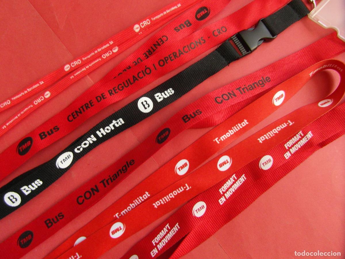 Collectables Transport Tickets: REF: MER100 - TEMA TRANSPORTE - 6 PORTA TARJETAS AL CUELLO TMB DIFERENTES CENTROS VER FOTOS LEEINT