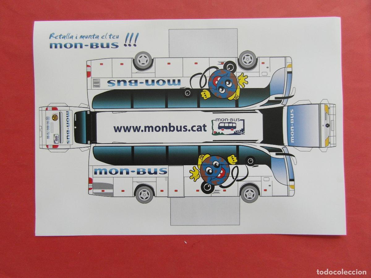 Coleccionismo billetes de transporte: REF: BCN100 COL. TRANSPORTE 1 RECORTABLE AUTOBUS MONBUS MON BUS LEEIN