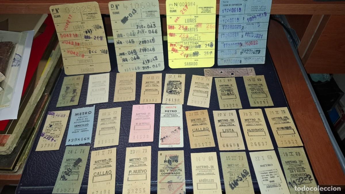 Coleccionismo billetes de transporte: Metro. Billetes y abonos.