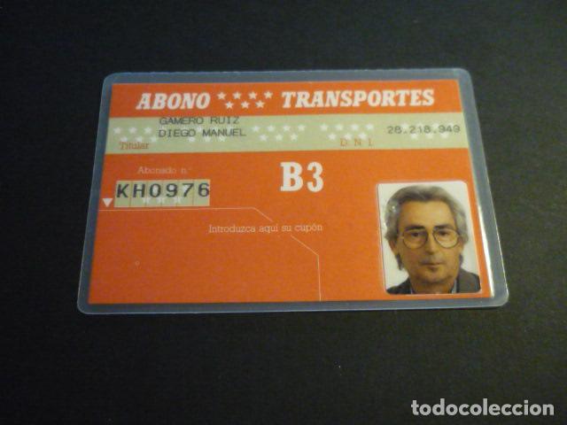 Coleccionismo billetes de transporte: MADRID ABONO TRANSPORTES B3