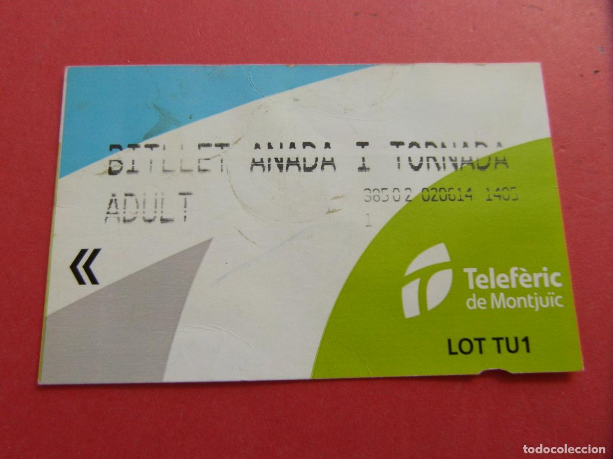 Coleccionismo billetes de transporte: BILLETE ANADA TORNADA SIN PRECIO TELEFERICO DE MONTJUICH SERIE LOT TU1 ADULTO