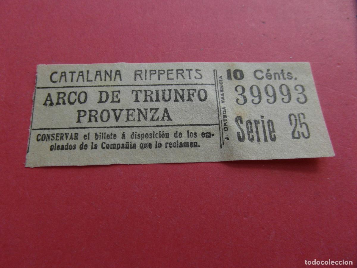 Coleccionismo billetes de transporte: BILLETE CATALANA RIPPERTS BARCELONA - CAPICUA 39993 VER FOTO TRAYECTOS