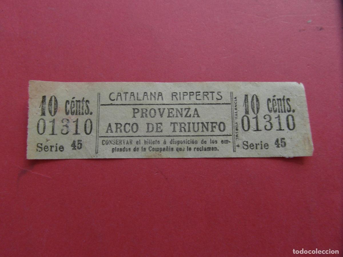 Coleccionismo billetes de transporte: BILLETE CATALANA RIPPERTS BARCELONA OJO Largo - CAPICUA 01310 VER FOTO TRAYECTOS