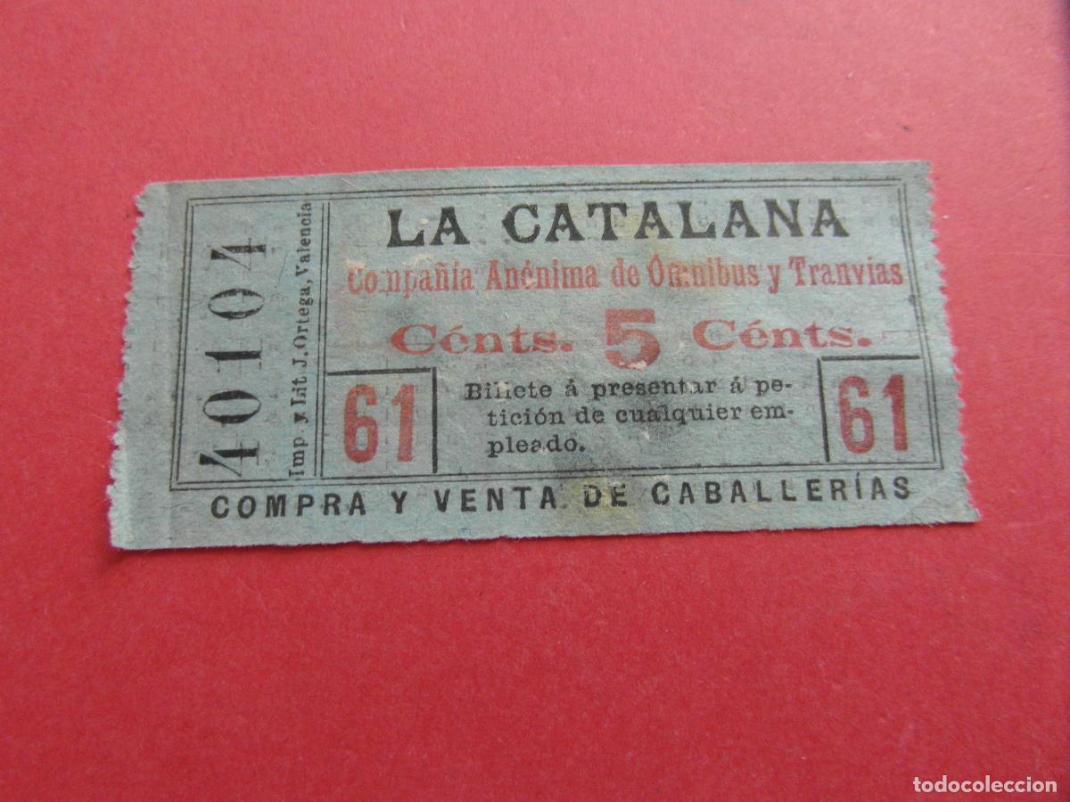 Coleccionismo billetes de transporte: BILLETE la CATALANA BARCELONA - CAPICUA 40104 VER FOTO TRAYECTOS