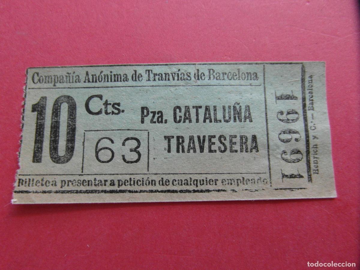 Coleccionismo billetes de transporte: BILLETE COMPA&Ntilde;IA ANONIMA DE TRANVIAS BARCELONA CAPICUA 19691 VER FOTO DISTINTOS IMPRESORES TRAYECTOS