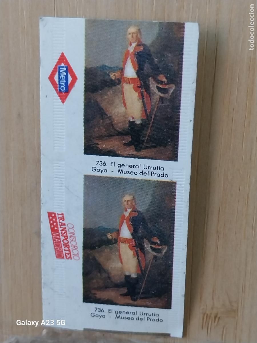 Collectables Transport Tickets: METRO BILLETE 18SEPTIEMBRE 1989 20077 ORIGINAL USADO GOYA GENERAL URRUTIA