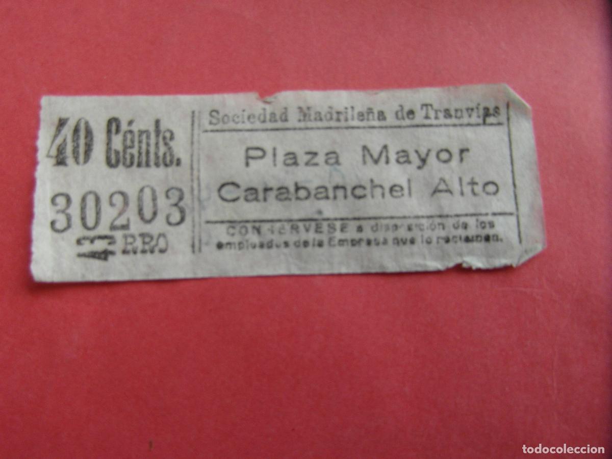 Coleccionismo billetes de transporte: TRMAD_SMT - SOCIEDAD MADRILE&Ntilde;A DE TRANV&Iacute;AS - MADRID 30203 CAPICUA LEEINTER Y TRAY 1943