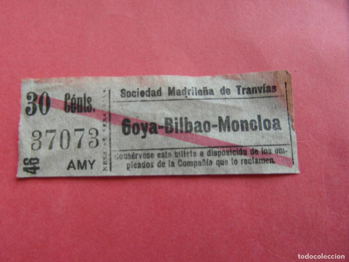 Coleccionismo billetes de transporte: TRMAD_SMT - SOCIEDAD MADRILE&Ntilde;A DE TRANV&Iacute;AS - MADRID 37073 CAPICUA LEEINTER Y TRAY