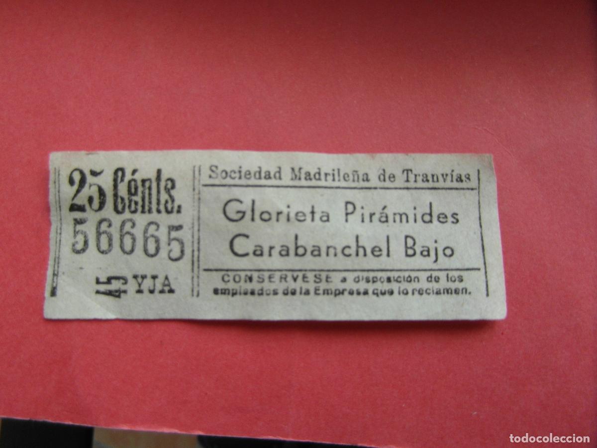 Coleccionismo billetes de transporte: TRMAD_SMT - SOCIEDAD MADRILE&Ntilde;A DE TRANV&Iacute;AS - MADRID 56665 CAPICUA LEEINTER Y TRAY