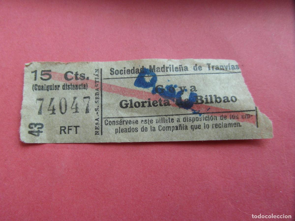 Coleccionismo billetes de transporte: TRMAD_SMT - SOCIEDAD MADRILE&Ntilde;A DE TRANV&Iacute;AS - MADRID 74047 CAPICUA LEEINTER Y TRAY