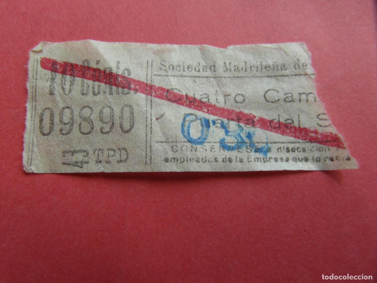 Coleccionismo billetes de transporte: TRMAD_SMT - SOCIEDAD MADRILE&Ntilde;A DE TRANV&Iacute;AS - MADRID 09890 CAPICUA LEEINTER Y TRAY