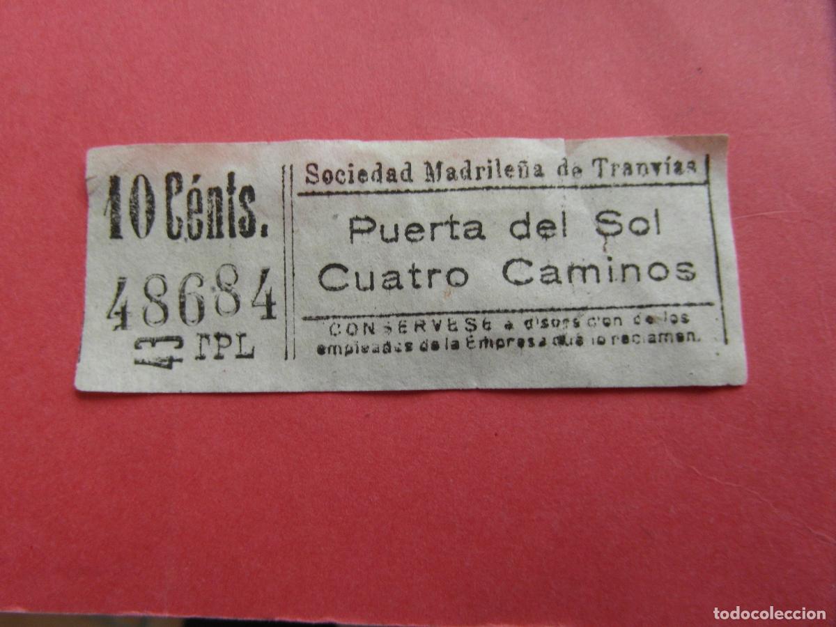 Coleccionismo billetes de transporte: TRMAD_SMT - SOCIEDAD MADRILE&Ntilde;A DE TRANV&Iacute;AS - MADRID 48684 CAPICUA LEEINTER Y TRAY