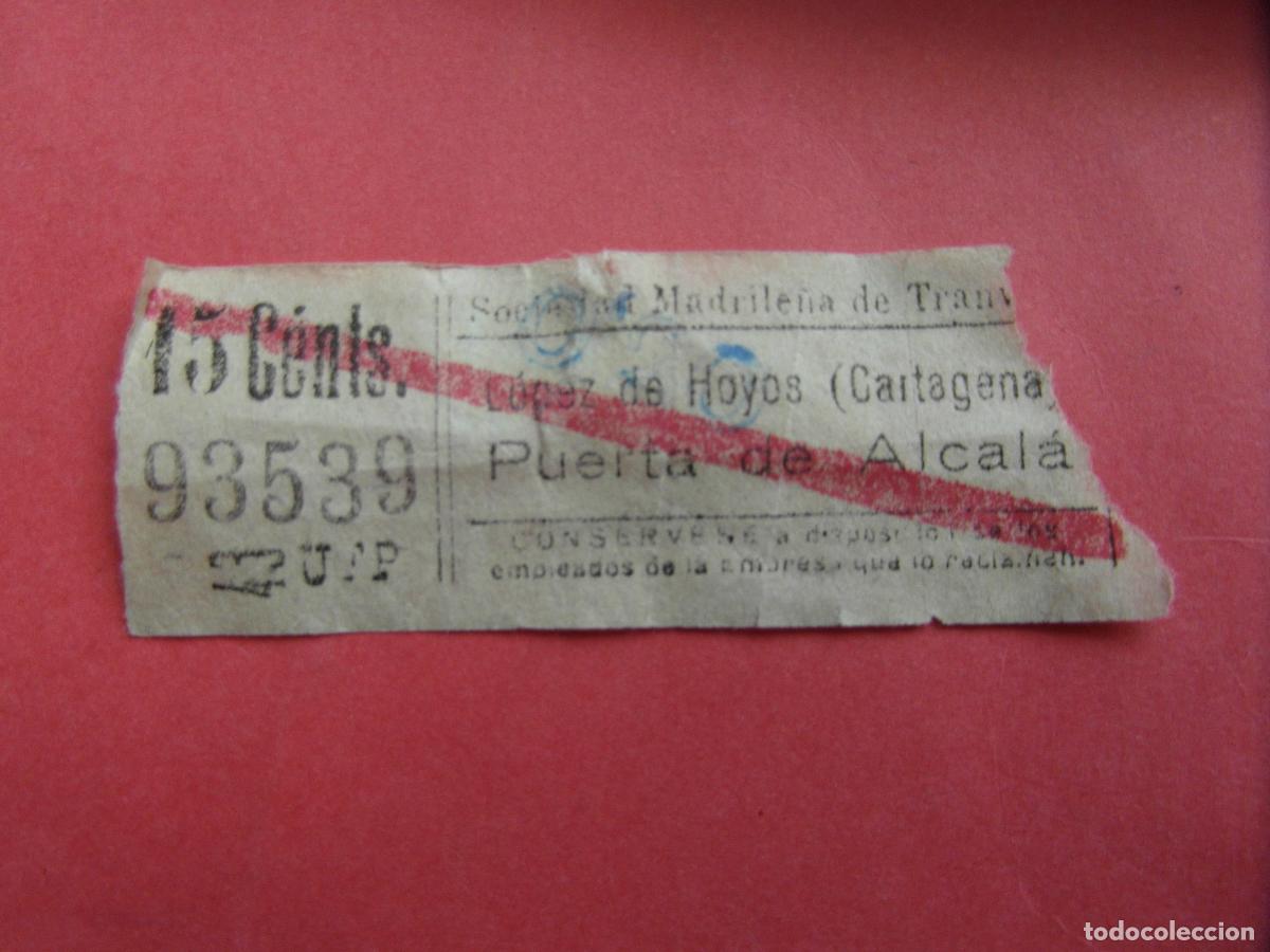 Coleccionismo billetes de transporte: TRMAD_SMT - SOCIEDAD MADRILE&Ntilde;A DE TRANV&Iacute;AS - MADRID 93539 CAPICUA LEEINTER Y TRAY