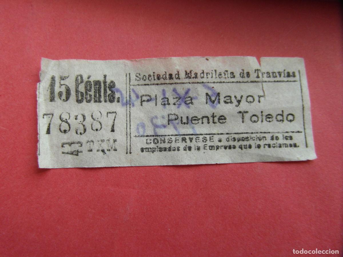 Coleccionismo billetes de transporte: TRMAD_SMT - SOCIEDAD MADRILE&Ntilde;A DE TRANV&Iacute;AS - MADRID 78387 CAPICUA LEEINTER Y TRAY 1945