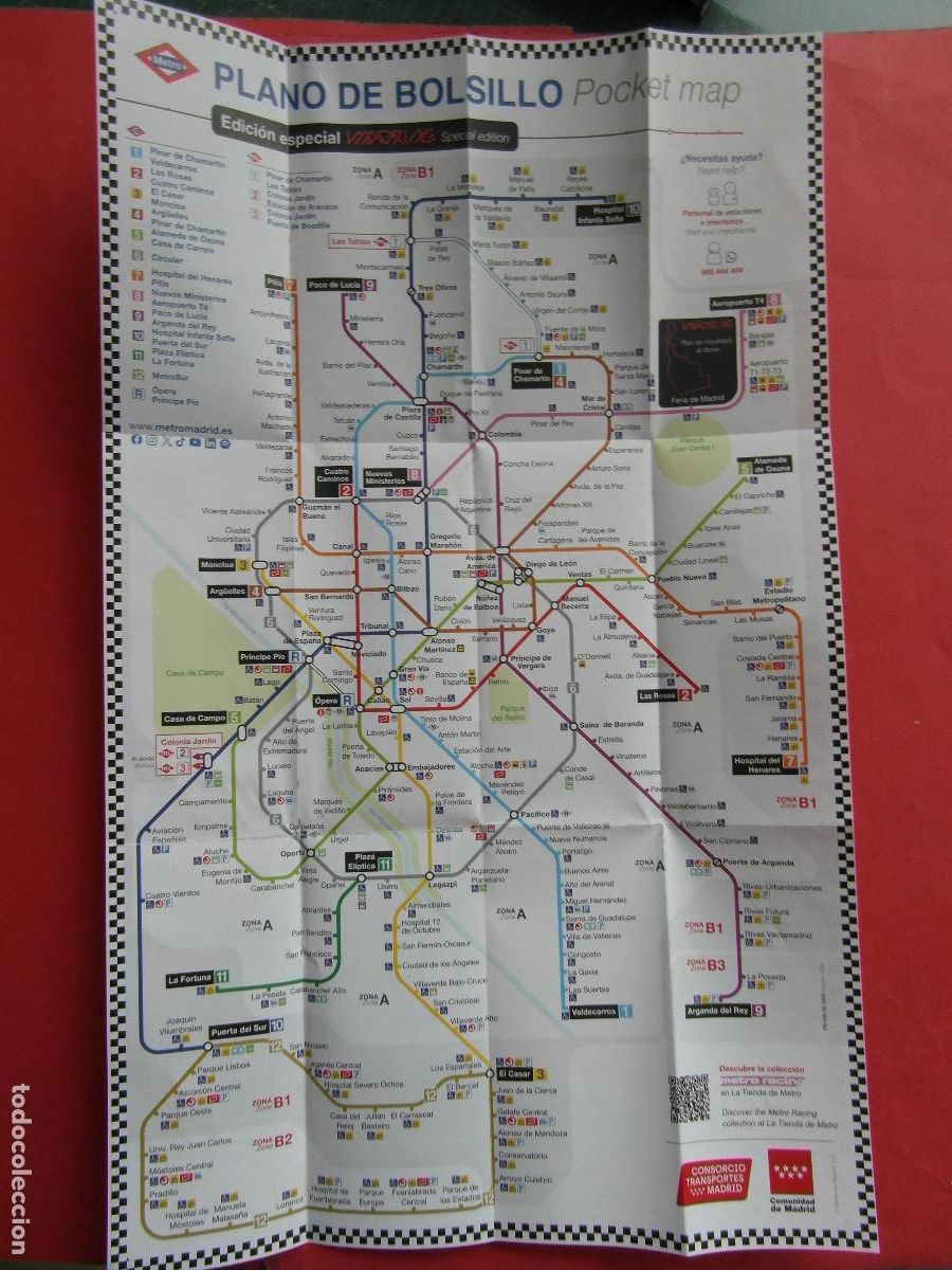 Coleccionismo billetes de transporte: PLANO METRO DE MADRID MADRING FORMULA 1 CONMEMORATIVO EDICION ESPECIAL