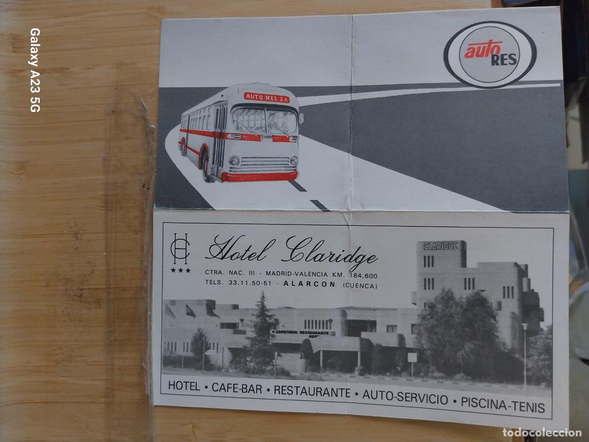 Coleccionismo billetes de transporte: MADRID BADAJOZ AUTO RES BILLETE 1989 PUBLICIDAD HOTEL CLARIDGE AUTORES AUTOBUS BUS