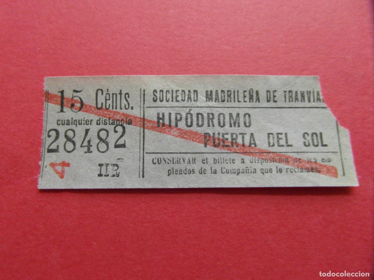 Coleccionismo billetes de transporte: TRMAD_SMT - SOCIEDAD MADRILE&Ntilde;A DE TRANV&Iacute;AS - MADRID 28482 CAPICUA LEEINTER Y TRAY