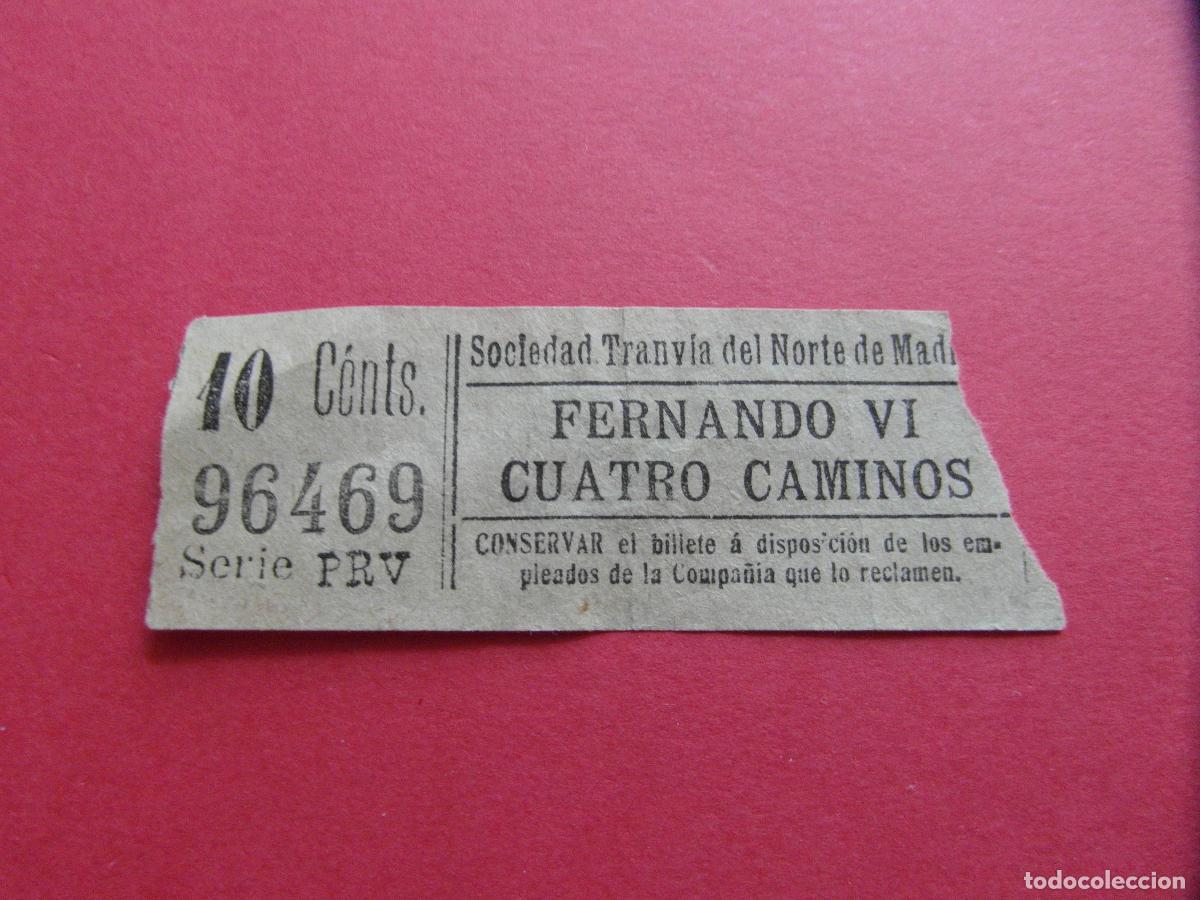 Coleccionismo billetes de transporte: TRMAD_ESTYME - SOCIEDAD TRANV&Iacute;A ESTACIONES Y MERCADOS - MADRID 96469 CAPICUA LEEINTER Y TRAY