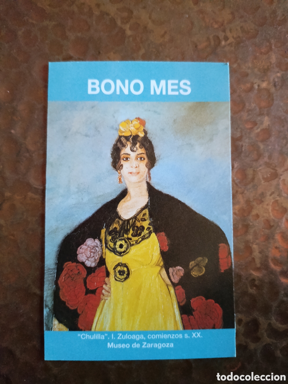 Coleccionismo billetes de transporte: Billete de Transporte bono-mes ZARAGOZA A&Ntilde;OS 90S