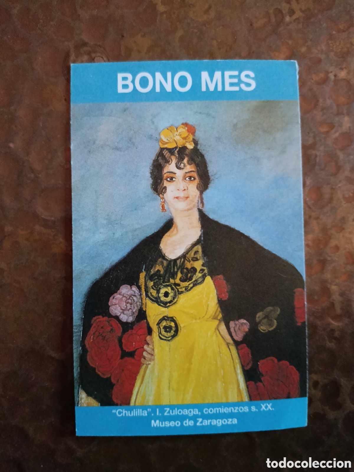 Coleccionismo billetes de transporte: Billete de Transporte bono-mes ZARAGOZA A&Ntilde;OS 90S