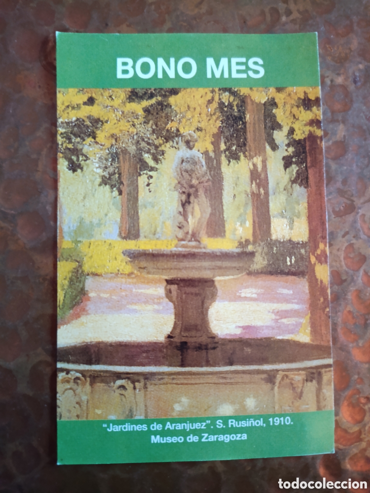 Coleccionismo billetes de transporte: Billete de Transporte bono-mes ZARAGOZA A&Ntilde;OS 90S