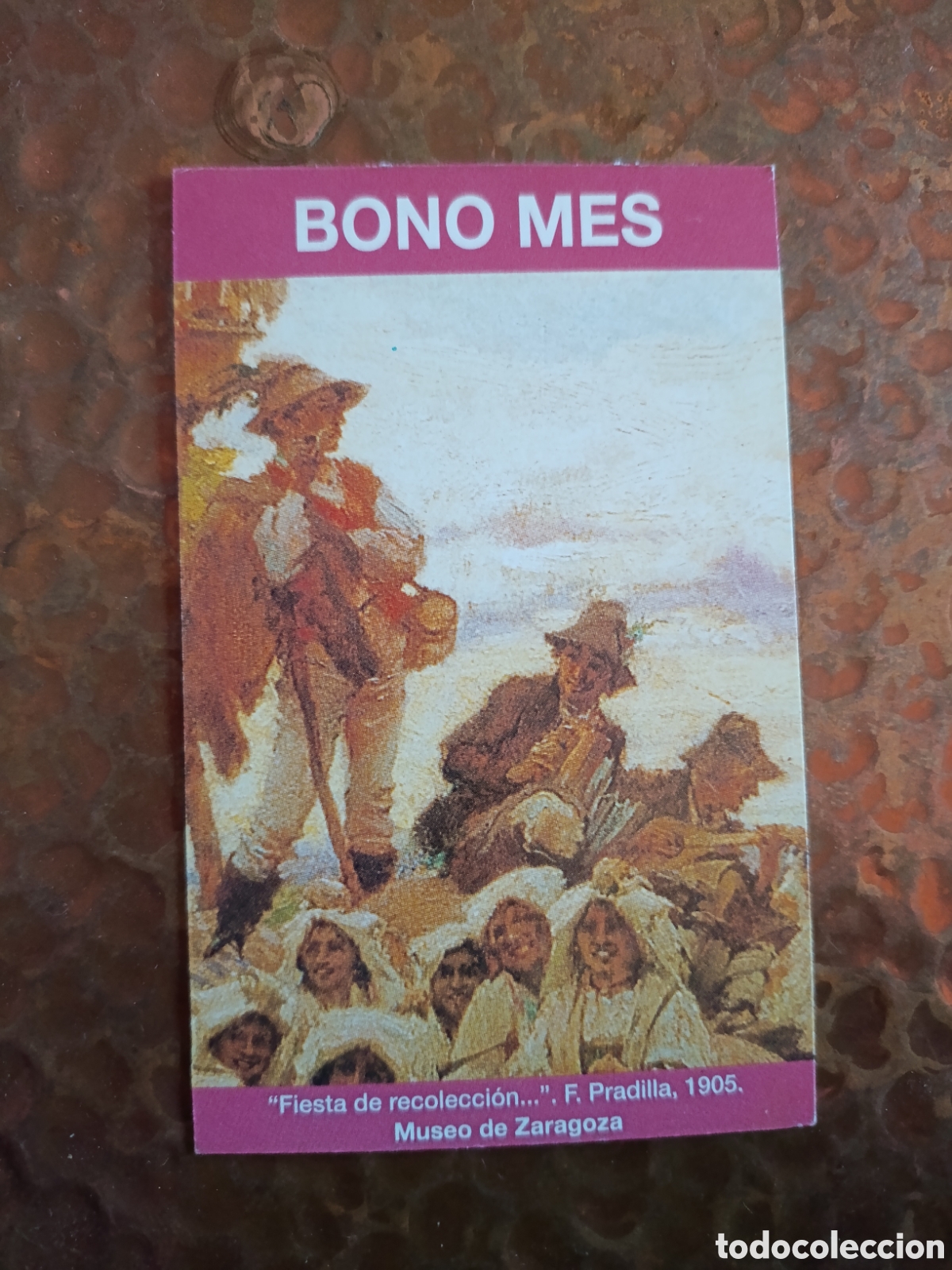 Coleccionismo billetes de transporte: Billete de Transporte bono-mes ZARAGOZA A&Ntilde;OS 90S