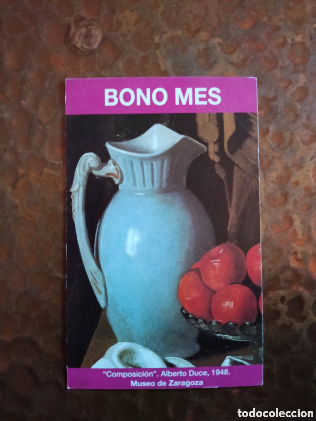 Coleccionismo billetes de transporte: Billete de Transporte bono-mes ZARAGOZA A&Ntilde;OS 90S