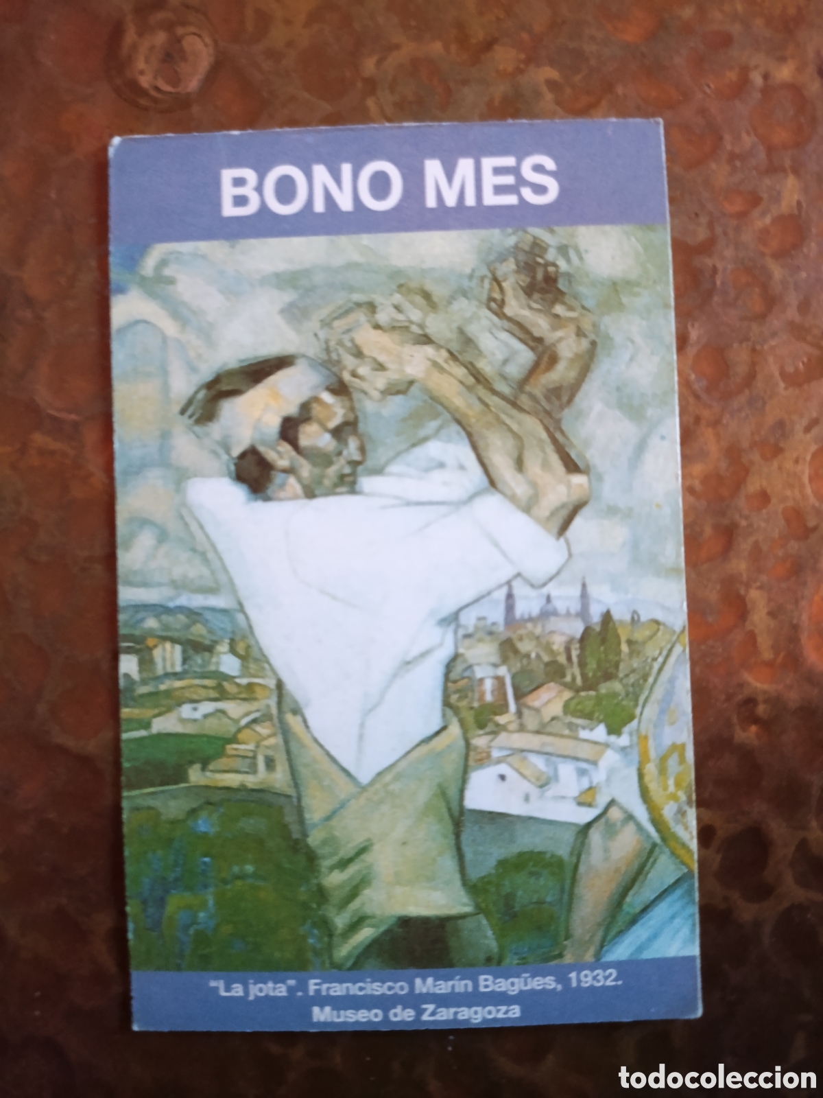 Coleccionismo billetes de transporte: Billete de Transporte bono-mes ZARAGOZA A&Ntilde;OS 90S