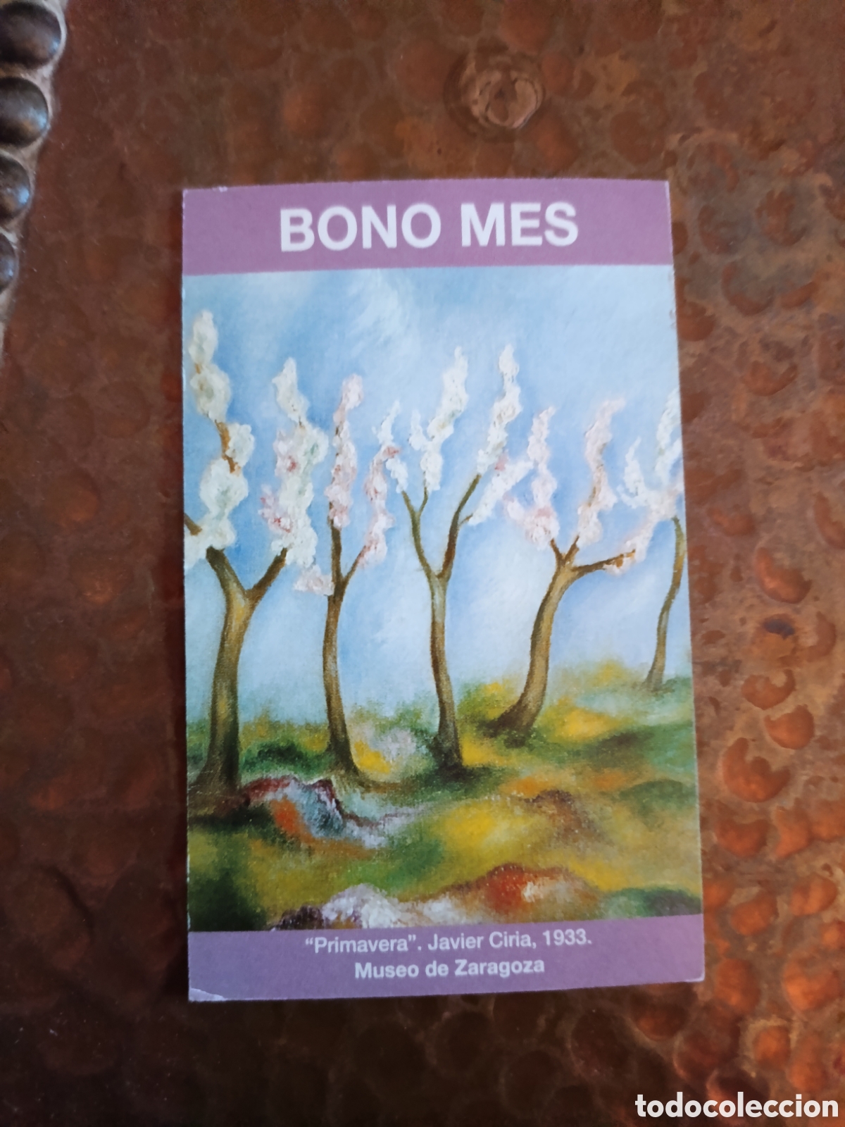 Coleccionismo billetes de transporte: Billete de Transporte bono-mes ZARAGOZA A&Ntilde;OS 90S