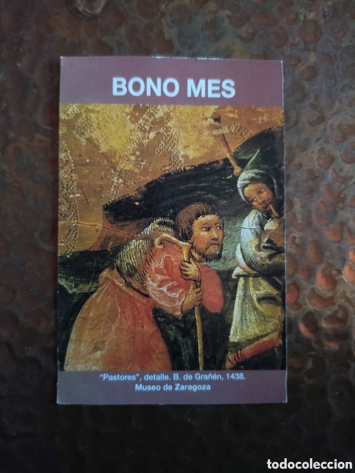 Coleccionismo billetes de transporte: Billete de Transporte bono-mes ZARAGOZA A&Ntilde;OS 90S