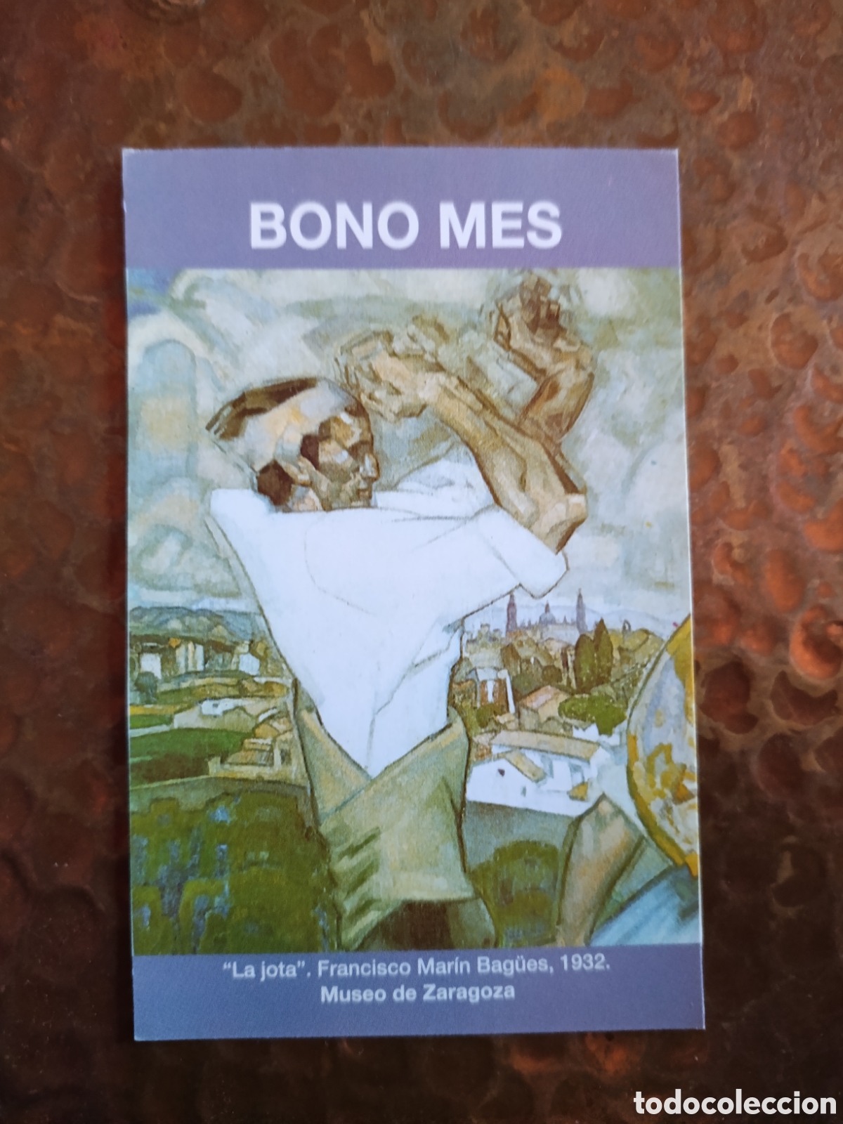 Coleccionismo billetes de transporte: Billete de Transporte bono-mes ZARAGOZA A&Ntilde;OS 90S