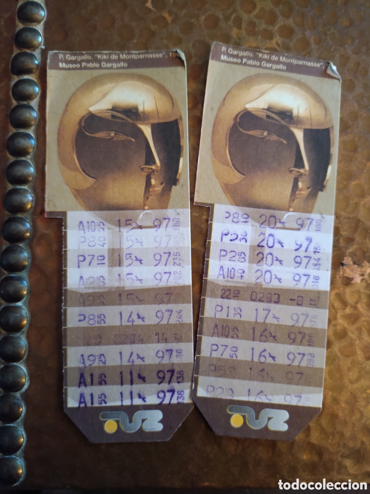Coleccionismo billetes de transporte: LOTE 2 Billetes de Transporte urbano ZARAGOZA, S.A. A&Ntilde;OS 90S (Museo Pablo Gargallo)