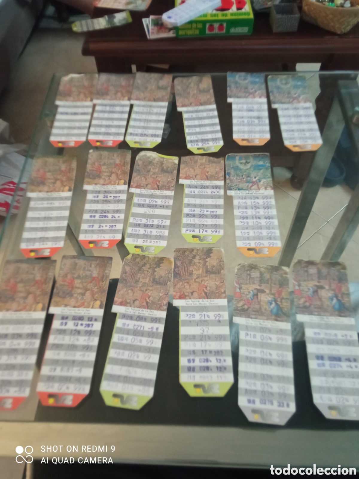 Coleccionismo billetes de transporte: Lote 17 unidades billetes de Transporte urbano de ZARAGOZA S.A. A&ntilde;os 90s ( LOS TAPICES DE LA SEO)