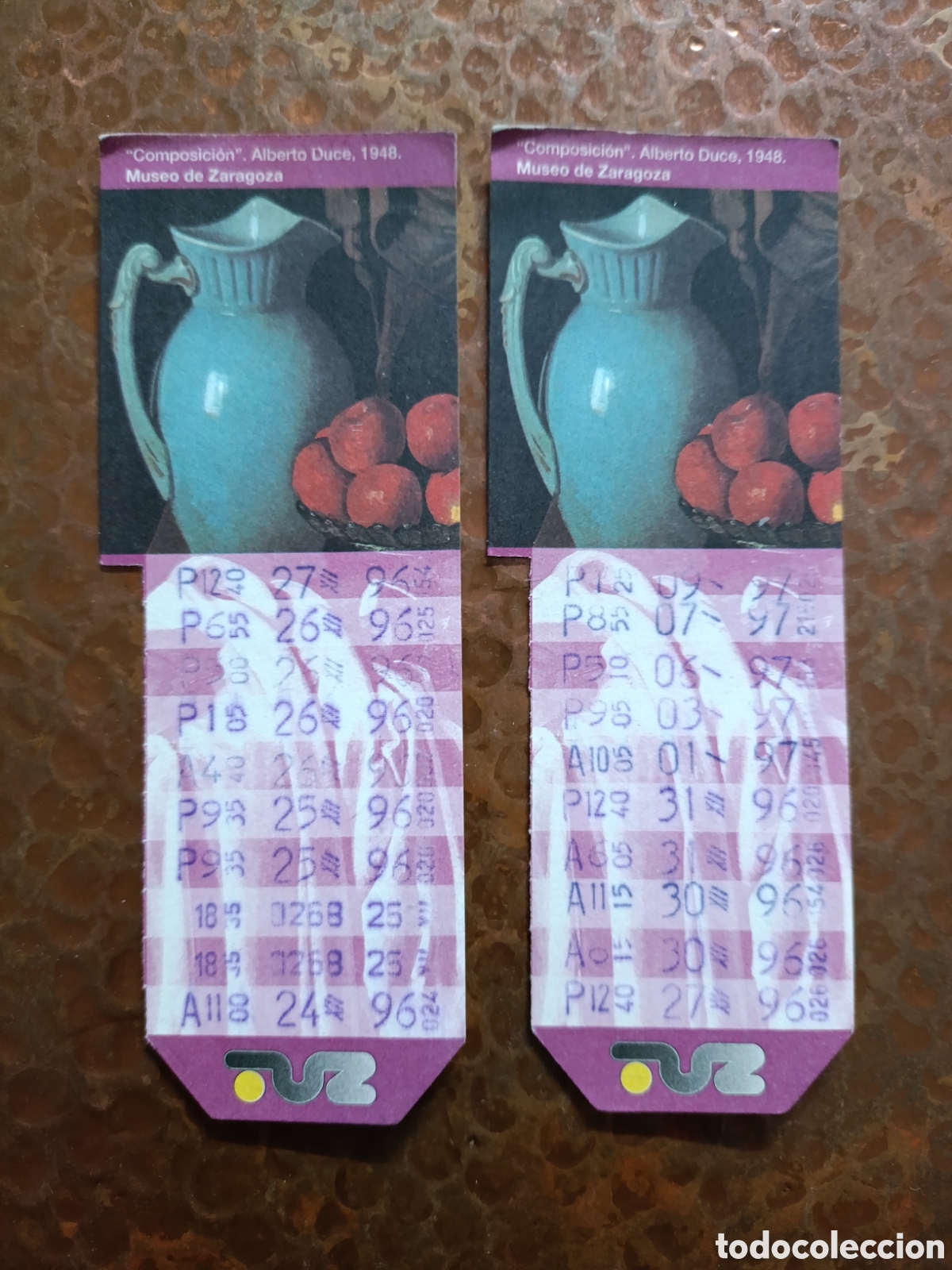 Collectables Transport Tickets: LOTE 2 Billetes de Transporte urbano ZARAGOZA, S.A. A&Ntilde;OS 90S (museo de zgz )