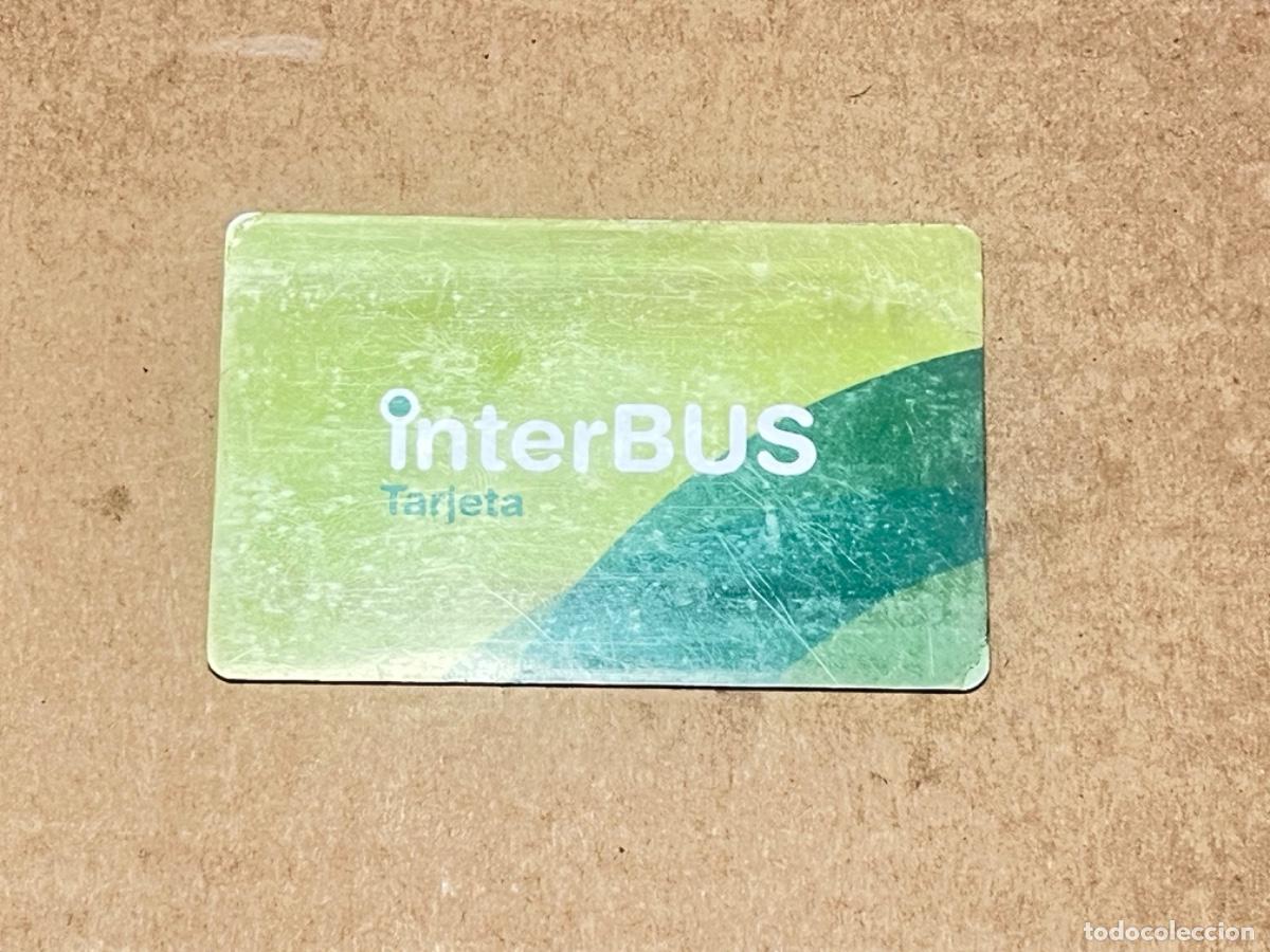 Coleccionismo billetes de transporte: Tarjeta de transporte INTERBUS del &aacute;rea de Zaragoza billete bus tranv&iacute;a