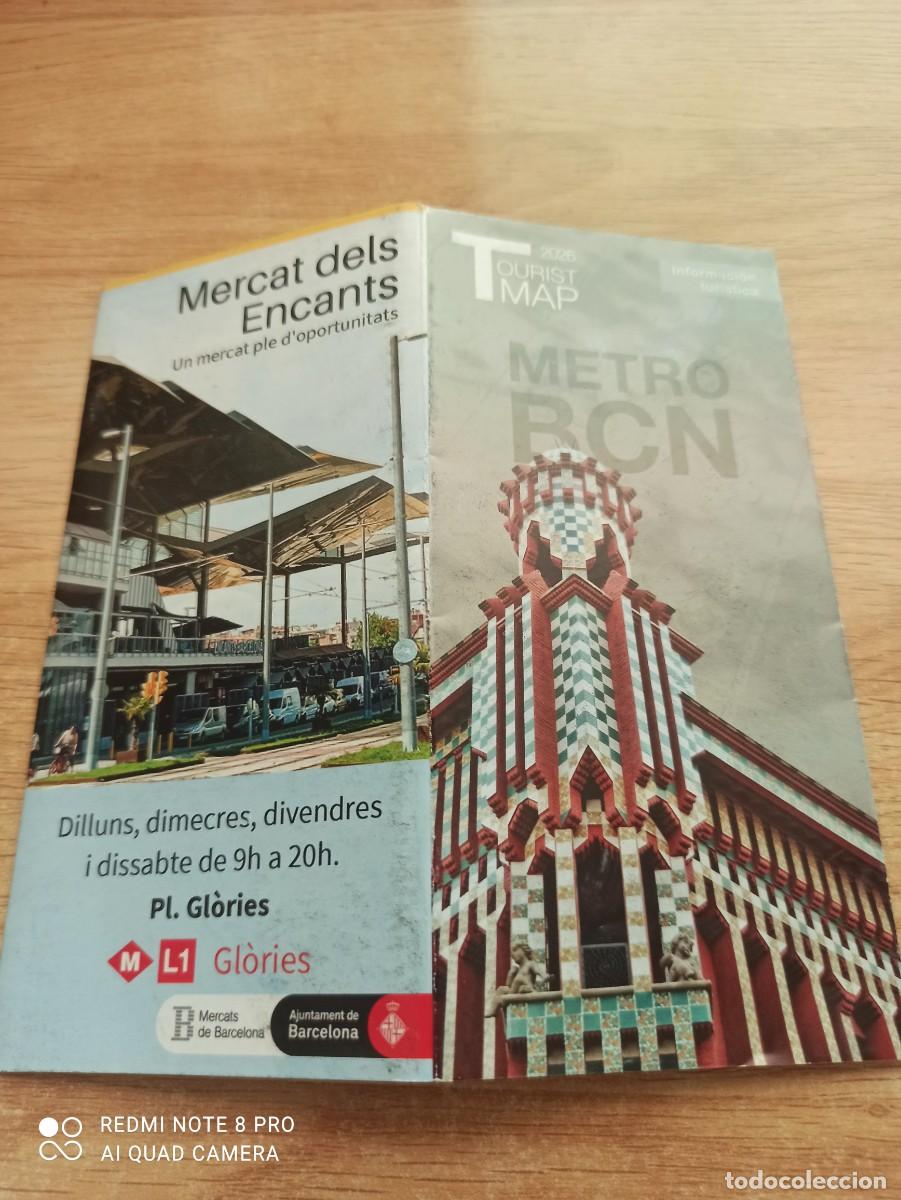 Coleccionismo billetes de transporte: Gu&iacute;a metro 2026 Barcelona