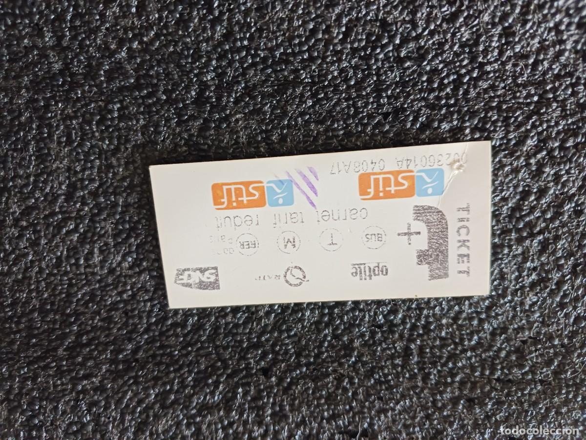 Coleccionismo billetes de transporte: billete sencillo de transporte publico de paris