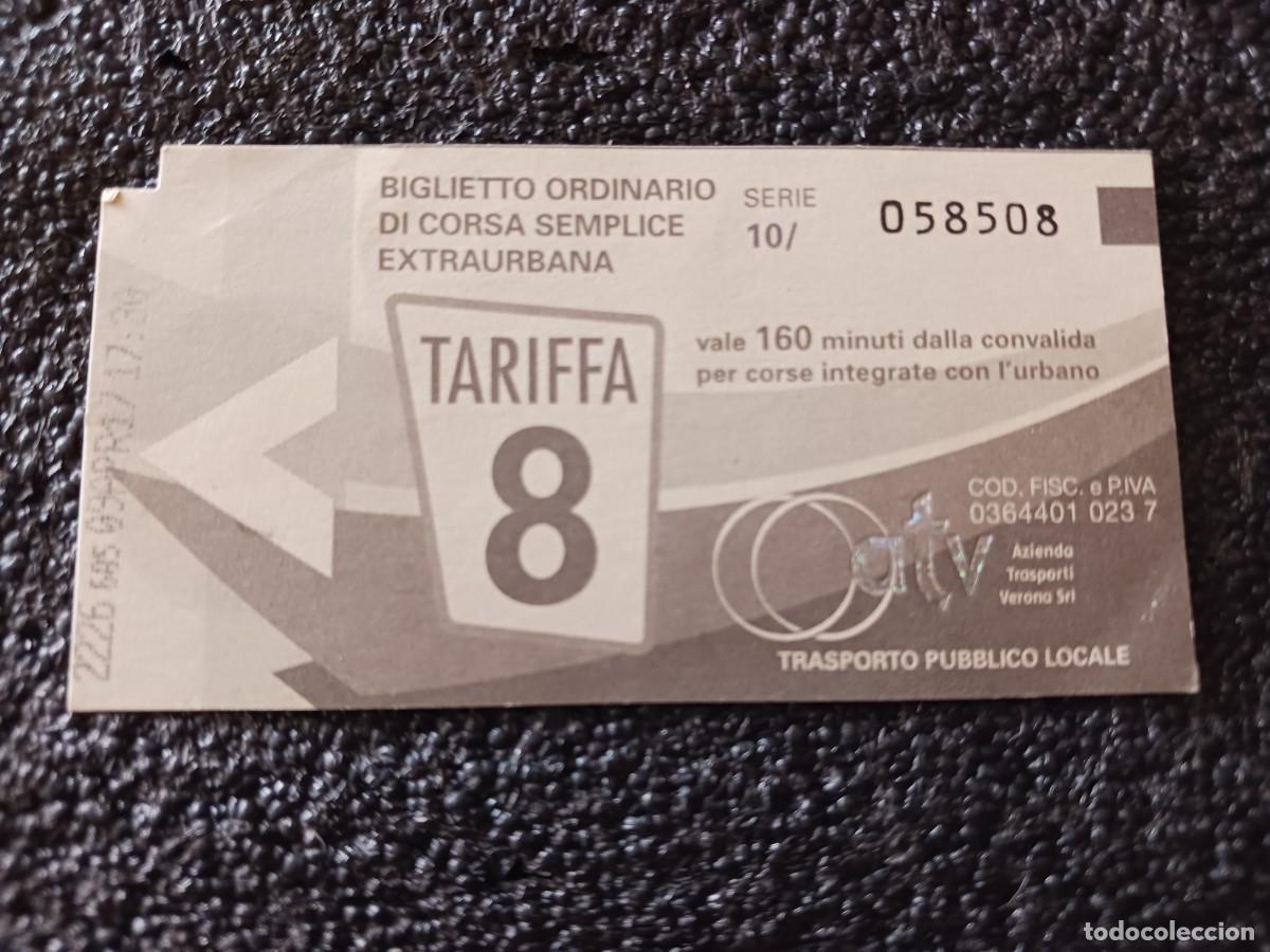 Coleccionismo billetes de transporte: billete de autobus de italia