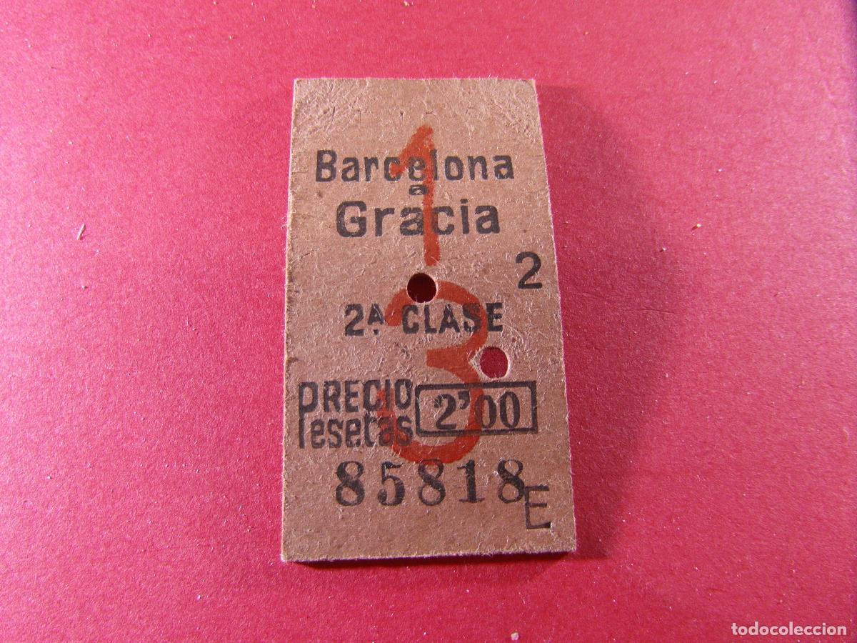 Coleccionismo billetes de transporte: BILLETE EDMONSON - FERROCARRILES CATALANES SARRIA GENERALITAT - BARCELONA