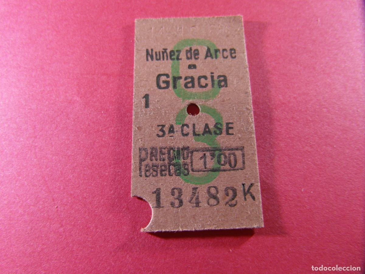 Coleccionismo billetes de transporte: BILLETE EDMONSON FERROCARRILES CATALANES SARRIA GENERALITAT - NU&Ntilde;EZ DE ARCE GRACIA