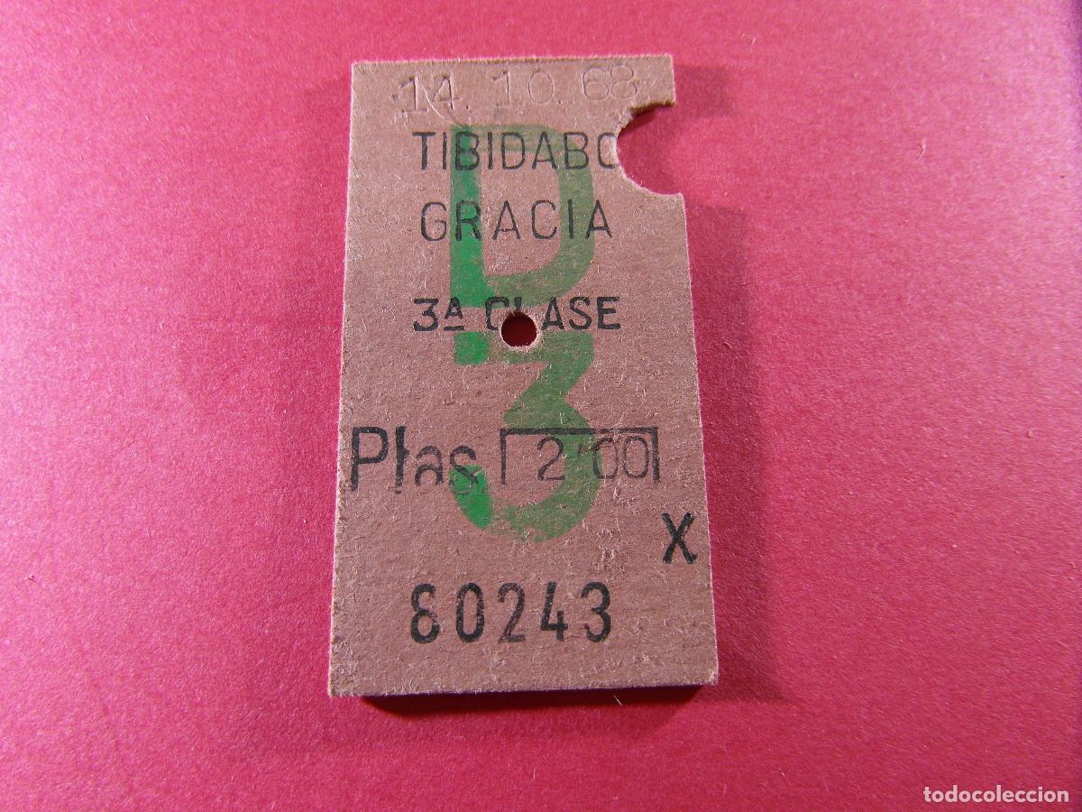 Coleccionismo billetes de transporte: BILLETE EDMONSON FERROCARRILES CATALANES SARRIA GENERALITAT - TIBIDABO GRACIA