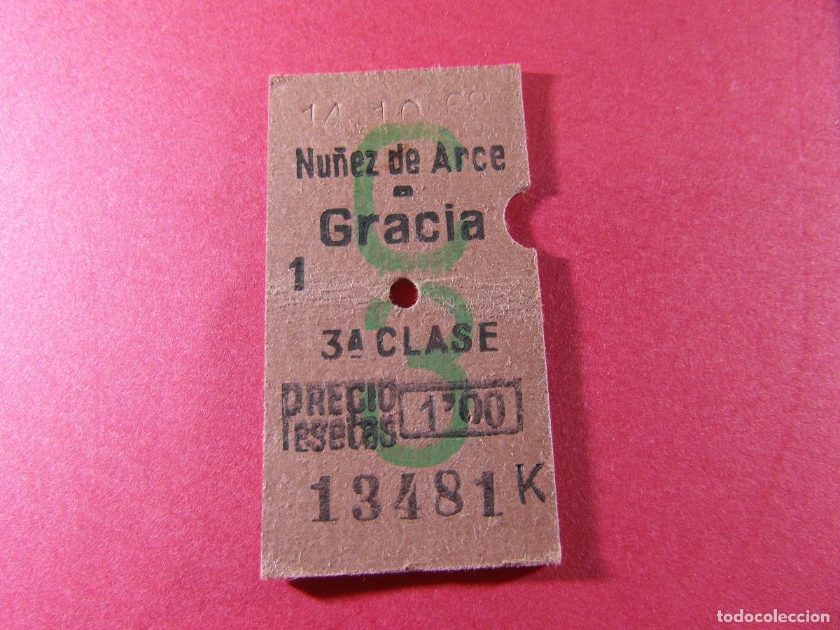 Coleccionismo billetes de transporte: BILLETE EDMONSON FERROCARRILES CATALANES SARRIA GENERALITAT - NU&Ntilde;EZ DE ARCE GRACIA