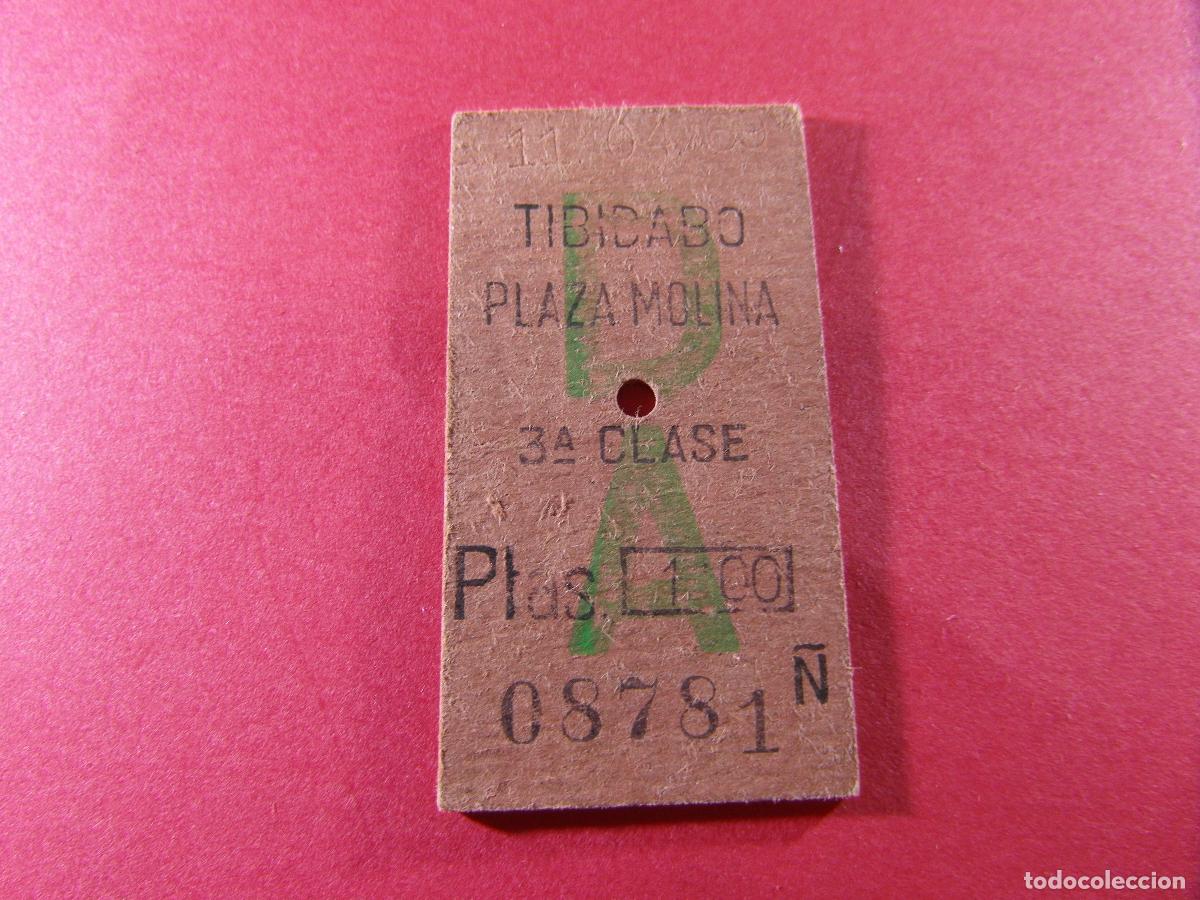 Coleccionismo billetes de transporte: BILLETE EDMONSON FERROCARRILES CATALANES SARRIA GENERALITAT - TIBIDABO PLAZA MOLINA