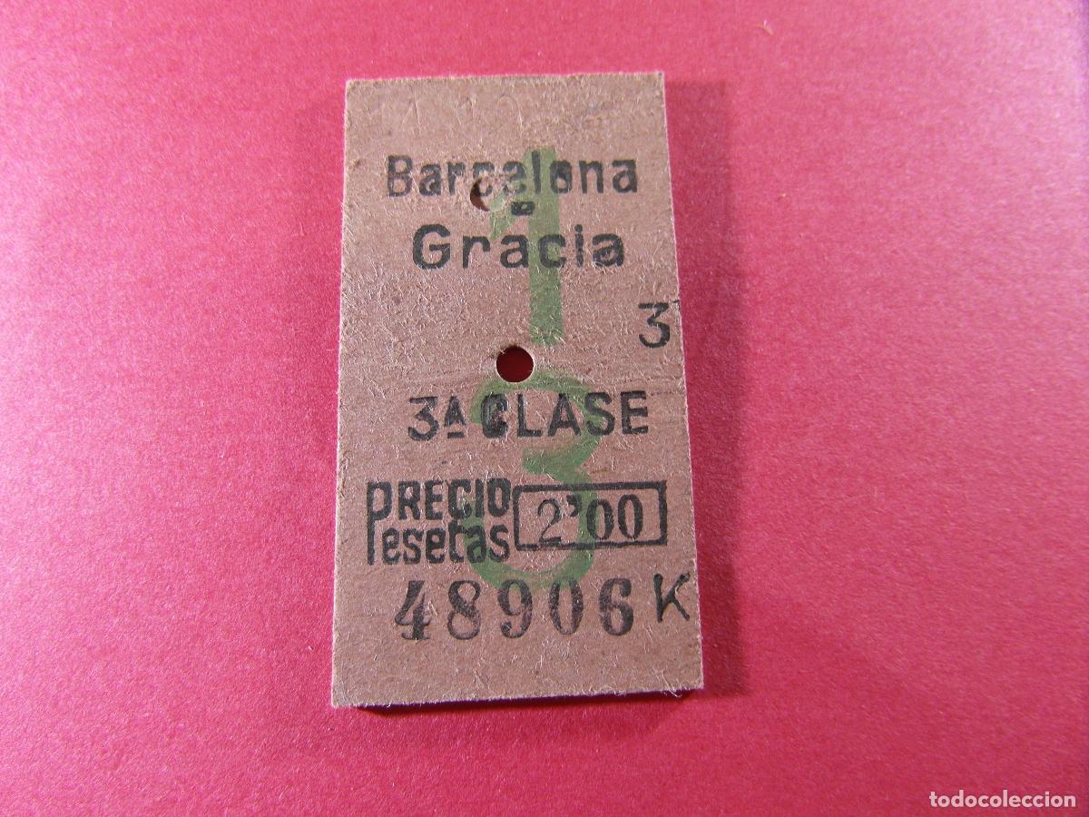 Coleccionismo billetes de transporte: BILLETE EDMONSON FERROCARRILES CATALANES SARRIA GENERALITAT - BARCELONA GRACIA