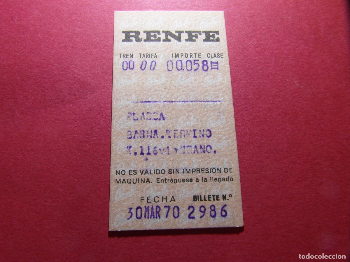 Coleccionismo billetes de transporte: BILLETE HUGIN - FLASSA BARCELONA - RENFE MZA CERCANIAS FERROCARRIL RODALIES