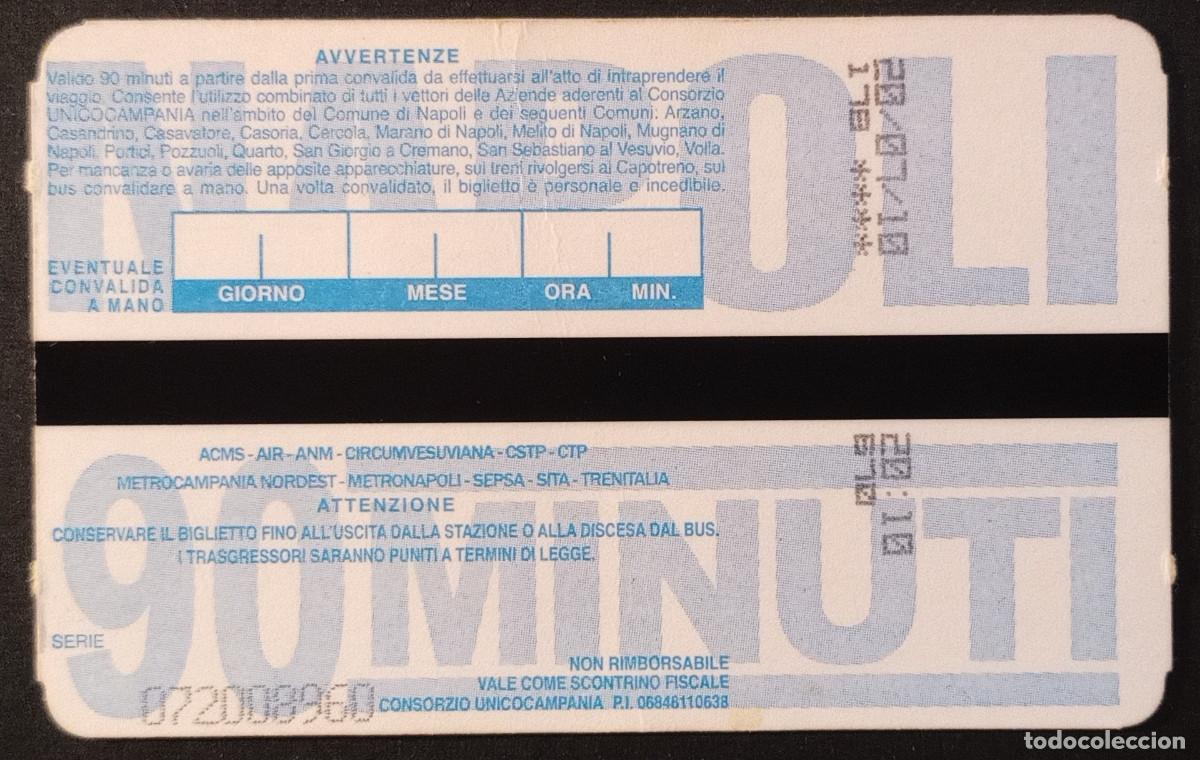 Coleccionismo billetes de transporte: BILLETE/TIQUET - UNICO NAPOLI - CONSORZIO UNICOCAMPANIA - 2010