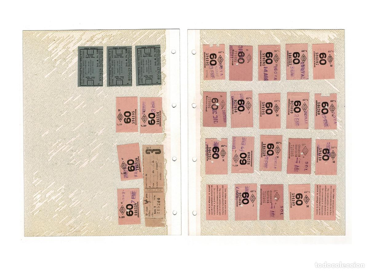 Coleccionismo billetes de transporte: COLECCI&Oacute;N BILLETES PRINCIPALMENTE A TRANV&Iacute;AS O AUTOBUSES URBANOS MEDIADOS SIGLO XX. (1950 Y 1960).