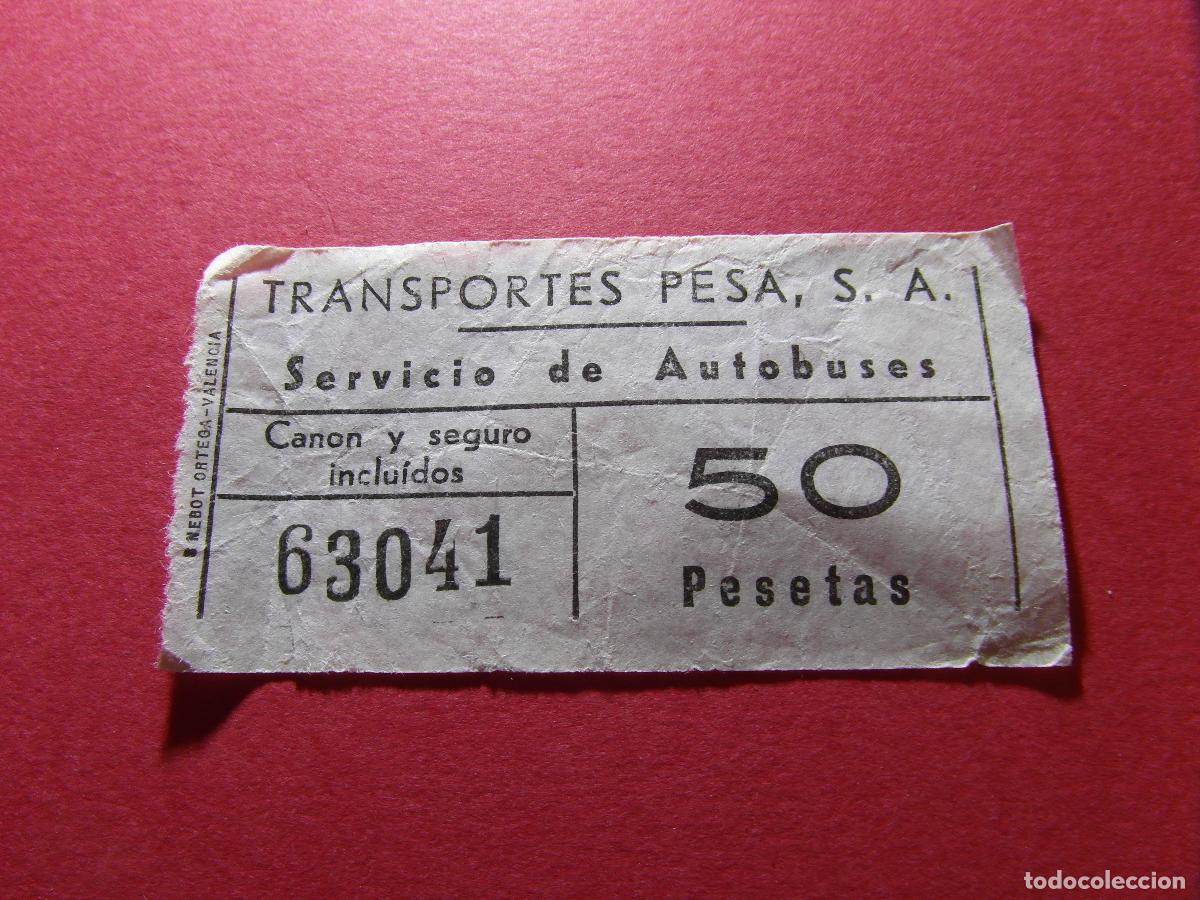 Coleccionismo billetes de transporte: COLECCION BILBAO - BILLETE TRANSPORTE PESA 50 PESETAS