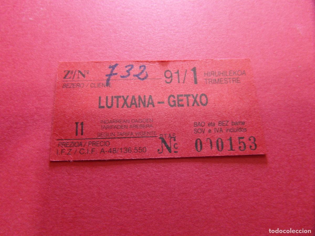 Coleccionismo billetes de transporte: COLECCION BILBAO - FERROCARRILES VASCOS EUSKO TRENDIBIDEAK - VER PRECIOS Y TRAYECTO Y COLOR BILLETE
